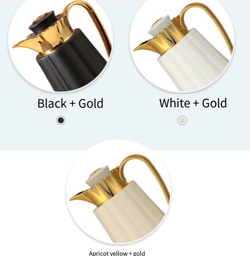Large Capacity Classic Arabic Stainless Steel Vacuum Insulated Tea Mug 12-24 Hours Hot Beverage Portable Business Gift