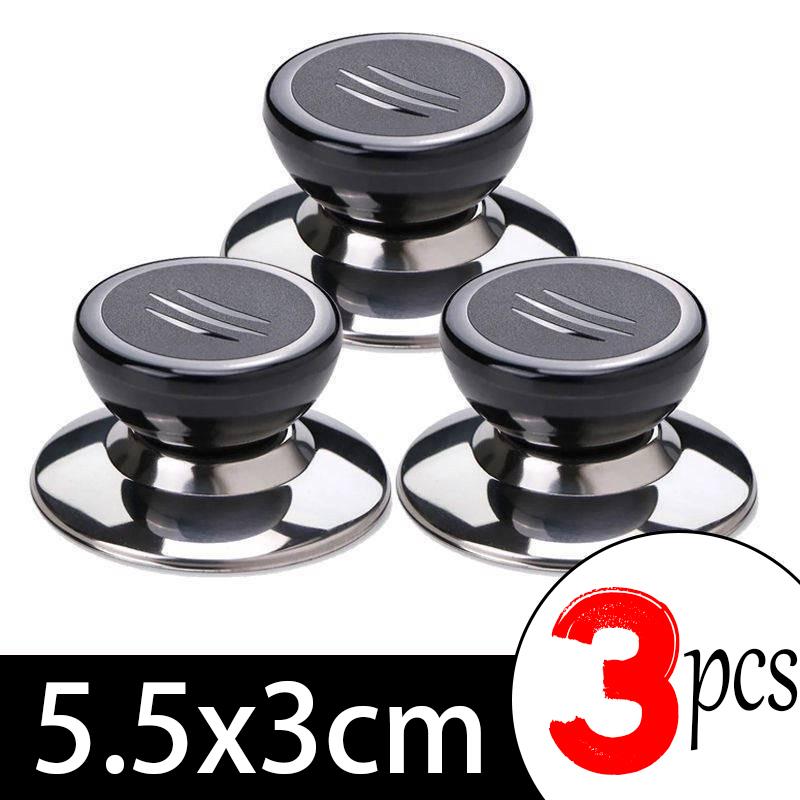 Universal Pot Lib Knobs Caps Wooden Heat-Resistant Cooking Pan Lid Covers Replacement Lifting Handle Kitchen Cookware Handgrip