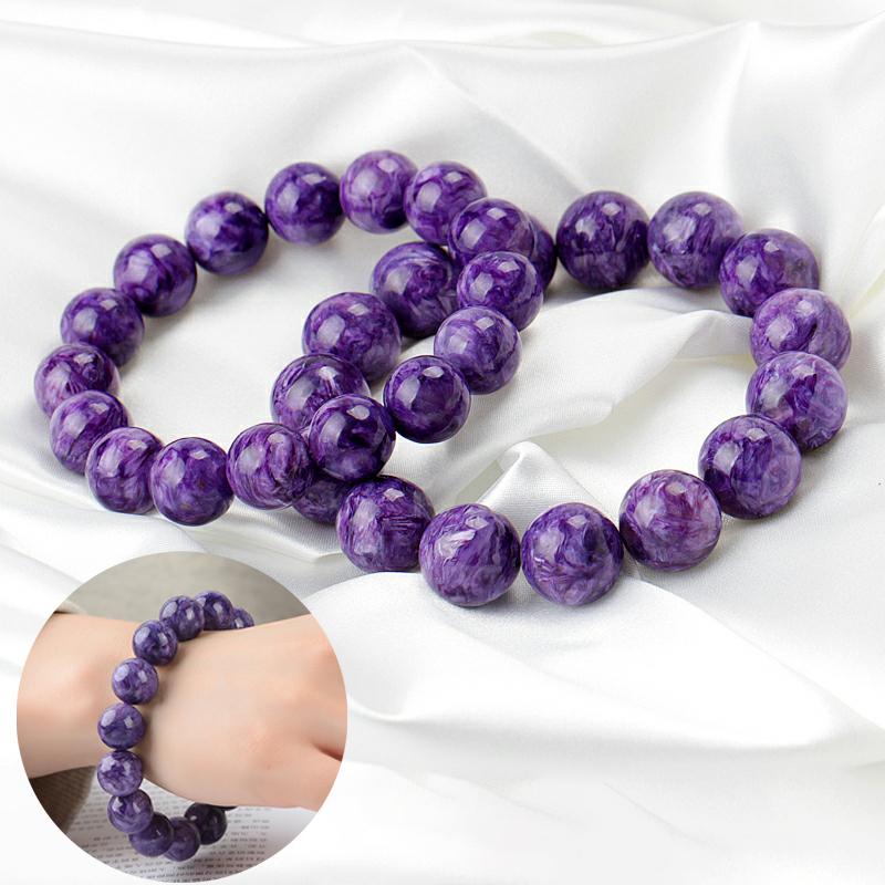 Натуральный высококачественный эластичный браслет с аметистом, браслет с рисунком дракона, аметист, нефрит, браслет для мужчин и женщин, модные подарки для пар