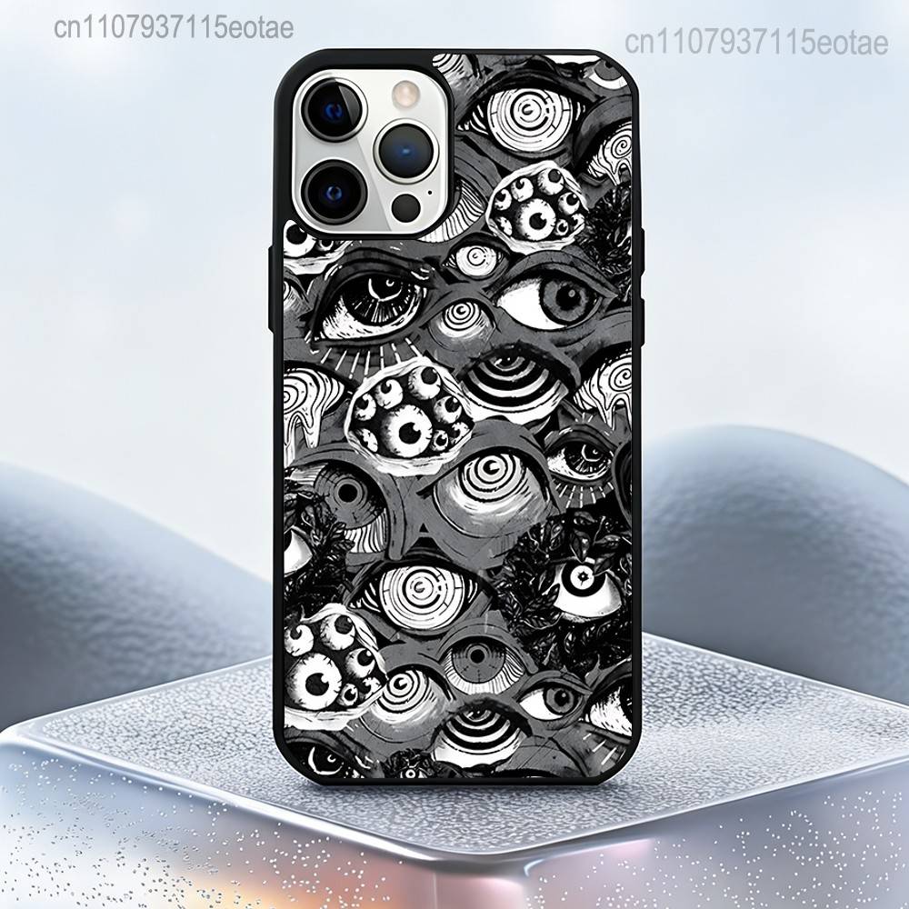 Чехол 'Ужасное Страшное Лицо Глаза' Для iPhone 17,16,15,14,13,12,11,Pro,Max,Plus,Mini,SE4,E Магнитный Magsafe Беспроводная Зарядка