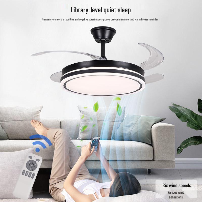 Minimalist Ceiling Fan Light for Bedroom and Living Room