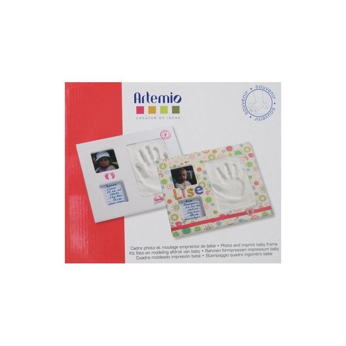 Kit moulage empreinte de bébé + Cadre photo 280 x 235 mm