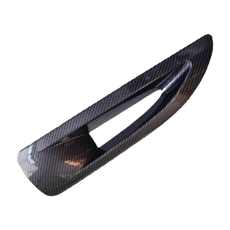 1 Pair ABS Black Carbon Fiber Style Hood Side Vent Cover Trim Fit for Jeep Wrangler JK 2017-2013 2012 2011 2010 2009 2008 2007