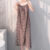 New nightgown suspenders summer women's artificial cotton silk can be worn outside vest pajamas fresh and high-end loungewear