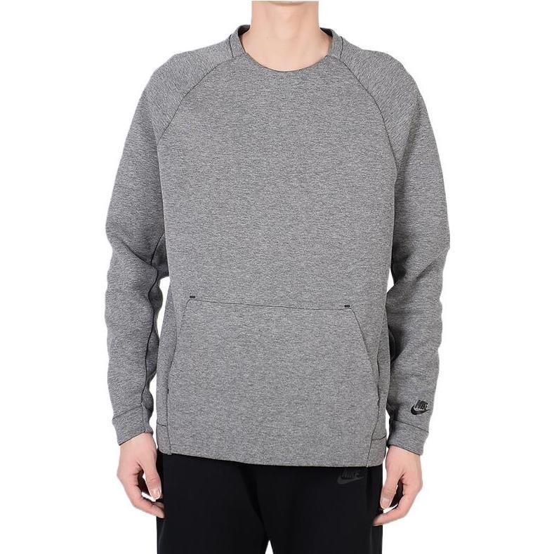 Nike Мужская толстовка Sportswear Tech Fleece с круглым вырезом 'Черный' 805141-091