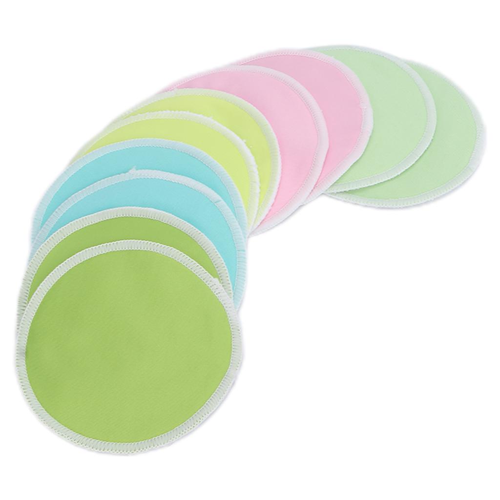 10pcs Reusable Breastfeeding Pads Fiber Washable LeakProof Nursing Breast Pads 12cm