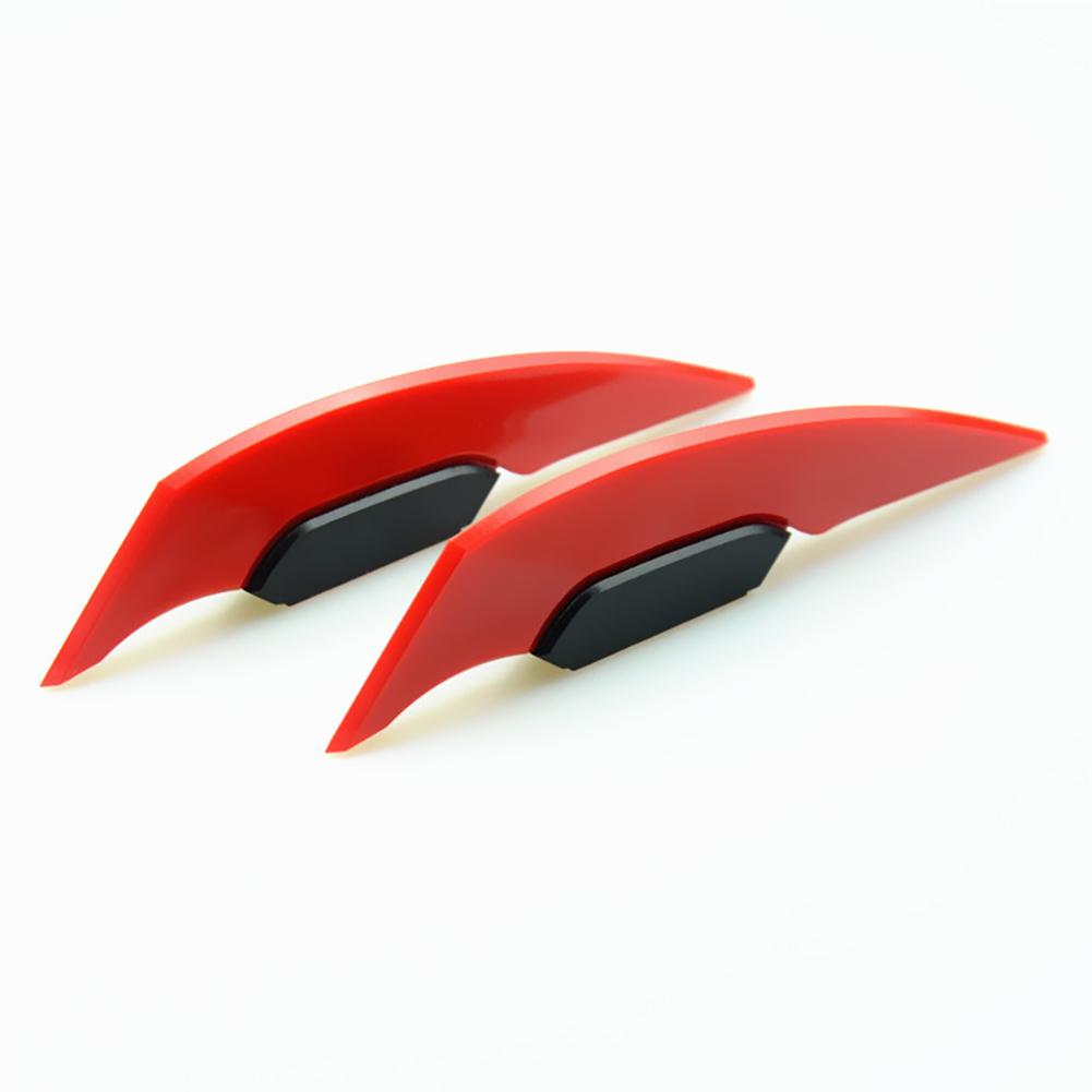 1Pair Universal Motorcycle Winglet Aerodynamic Spoiler Wing with Adhesive Motorcycle Decoration Sticker for Motorbike Scooter
