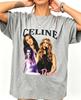 2026 New Trend Cotton Celine Dion Tour Print T-Shirt - Loose Fit Round Neck Short Sleeve Top for Men and Women