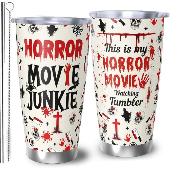 True Crime Tumbler 20oz, Criminal Minds Merch Travel Mugs, Gifts for Serial Killer Lover Tumbler for Men Women, 20oz Coffee Cup for Crime Junkie