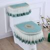 Toilet Cushion 3 Piece Set Lace Detachable Toilet Cover Cloth Dust Cover Toilet Seat Cushion Home Decoration Toilet Cover