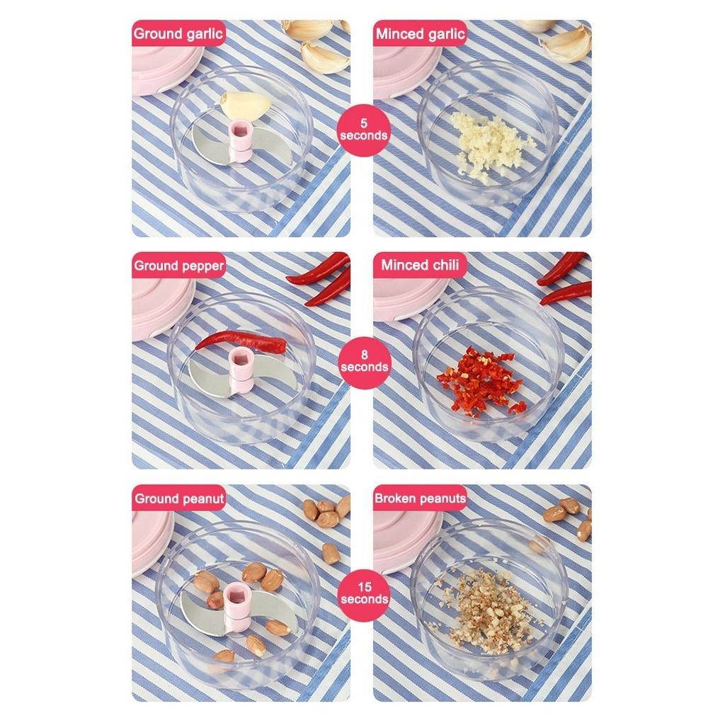 Модернизируйте умный электрический мини-измельчитель для овощей и чеснока, мясорубка, дробилка, пресс для орехов и фруктов, перезаряжаемый