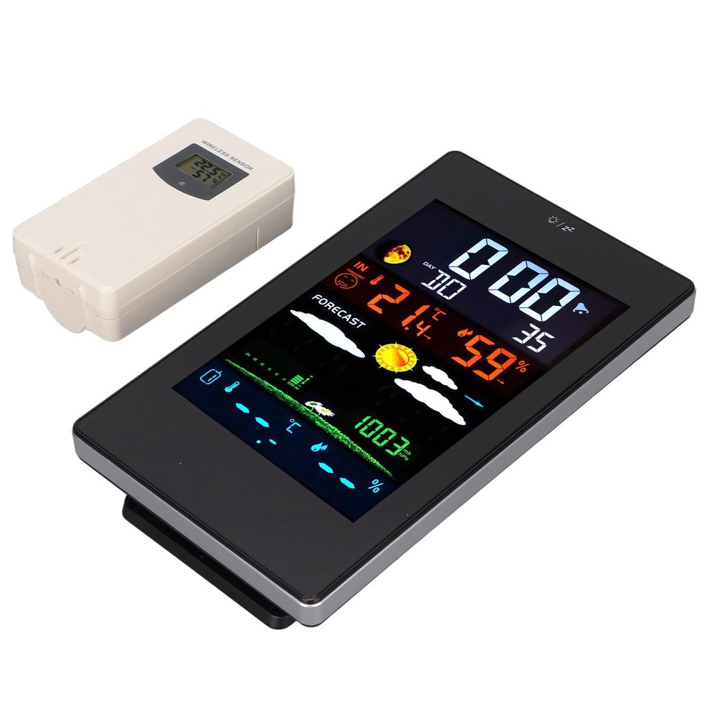 Weather Station Humidity Temperature Monitoring USB Powered Weather Forecast Clock Function Home