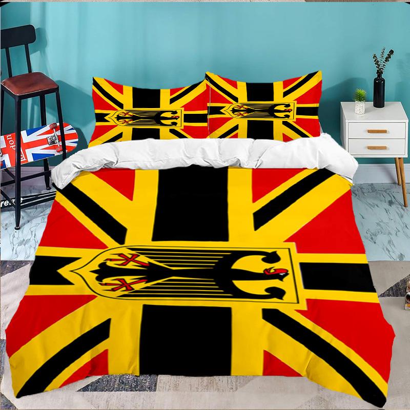 Eagle Emblem Of Germany 3PCS Bedding set,Ideal for 1pc Duvet Cover And 2pcs Pillowcases Perfect for Fan gift,Ideal for Bedroom, Dormitory