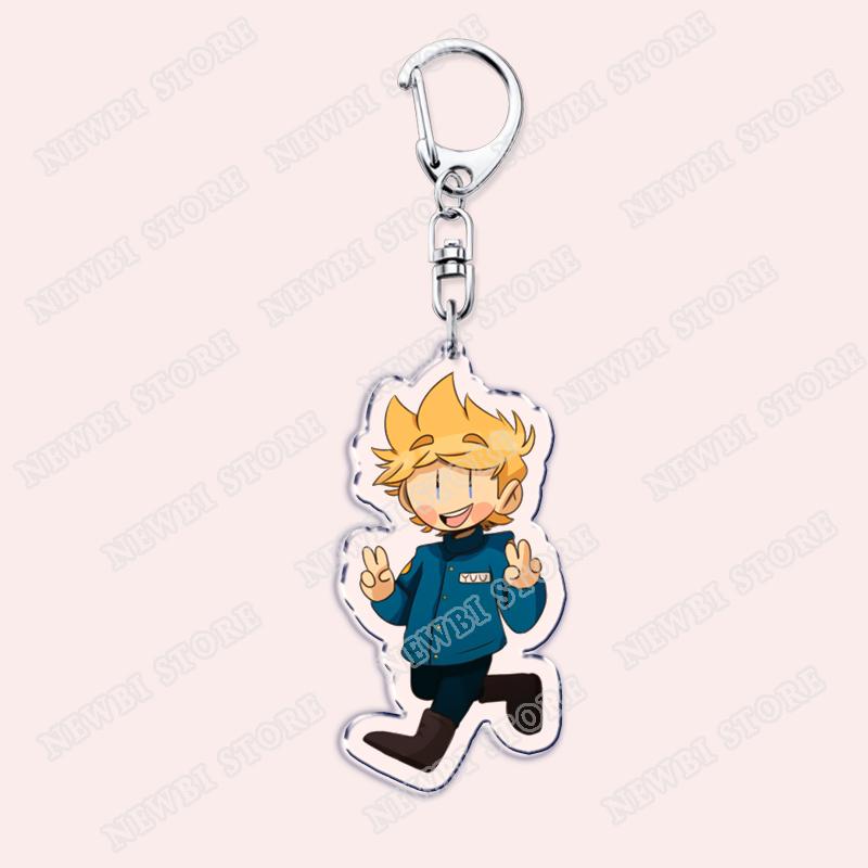 Популярные брелки Eddsworld Торд для аксессуаров Сумки Аниме Комикс Ринго Эддс Мем Брелки Украшения Геймеры Фанаты Друзья Подарки