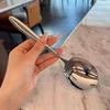 1Pc Large Stainless Steel Spoon Long Handle Soup Spoons Round Scoops for Dinner Dessert Hot Pot Colander Kitchen Tableware