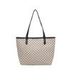 Urban Minimalist Checkerboard Tote Bag For Women Large Capacity Everyday Use