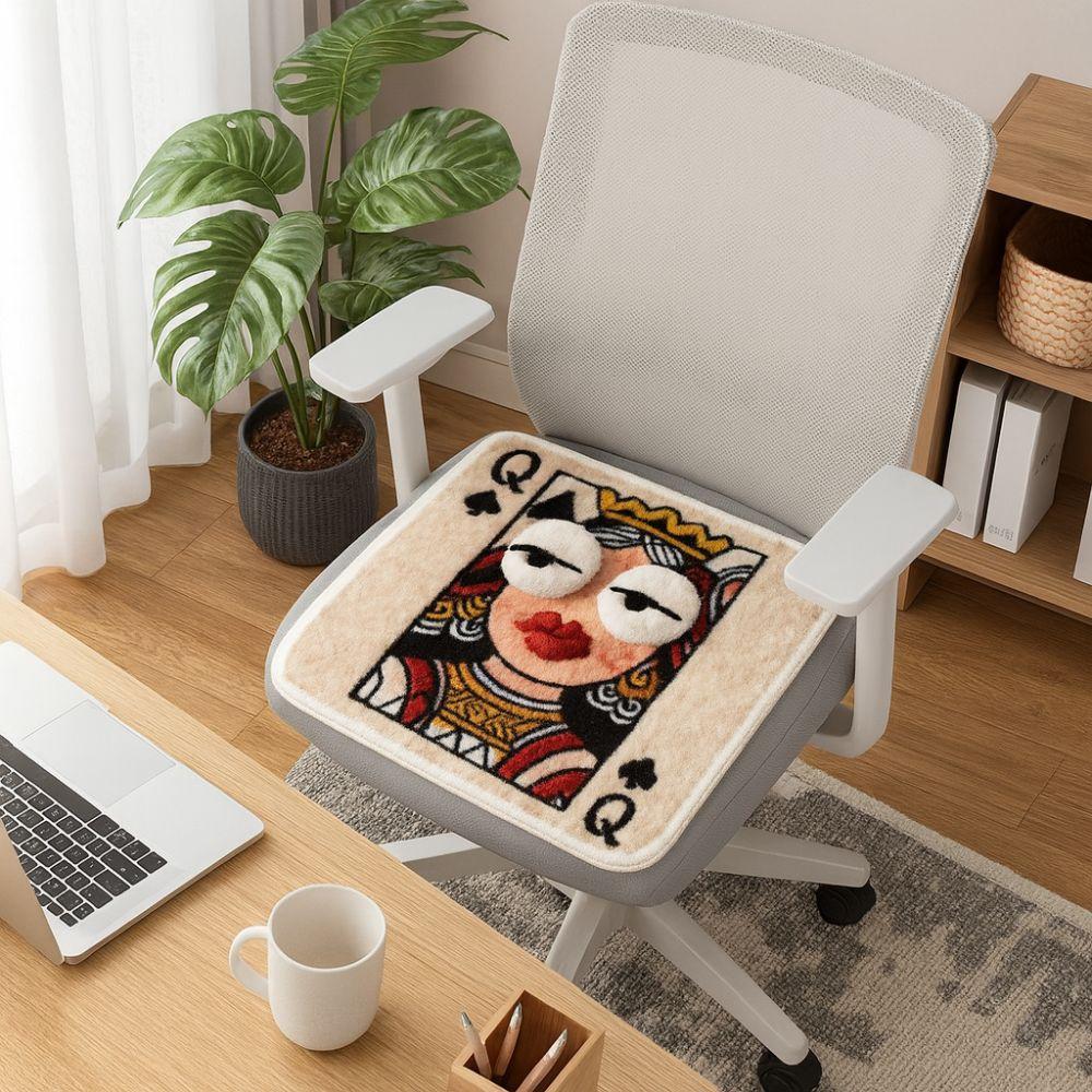Anti-slip Abstract Cushion Soft Thick Warm Seat Cushion Universal Chair Cushion Dining Chair