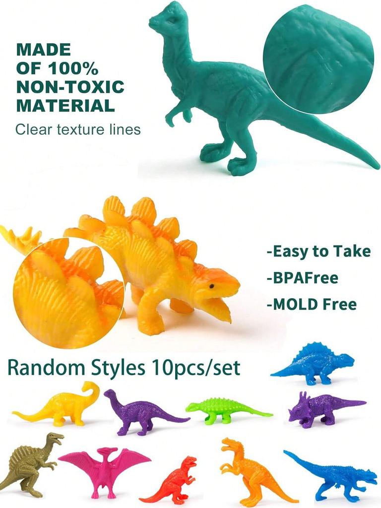 Mini Colorful Dinosaur Toys Triceratops Tyrannosaurus Solid Model Kids Cognitive Educational Toys Party Decor Cake decoration