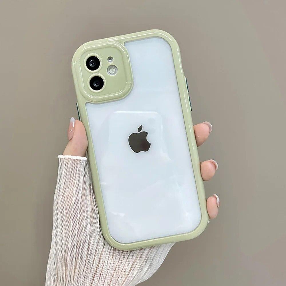 Прозрачный чехол для телефона iPhone 11 12 14 13 Pro Max, чехлы для iPhone 7 8 Plus XR X XS Max SE 2020 2022, Защитная задняя крышка для объектива камеры