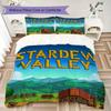 Комплект постельного белья с узором Stardew Valley, одеяло, пододеяльник, наволочка, домашний декор, подарок на день рождения (1 * пододеяльник + 2 * наволочка без наполнителя)179