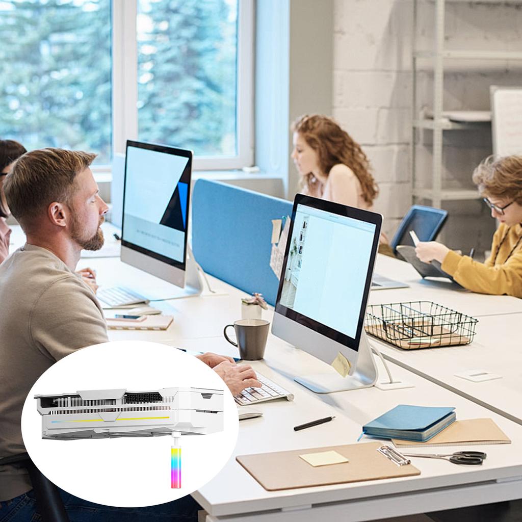 Кронштейн поддержки графического процессора 5V 3PIN ARGB Скоба для графической карты Подставка для графического процессора Регулируемая высота Держатель провисания видеокарты Кронштейн