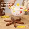 1/2set Wooden Christmas Tree Coaster Heat-Resistant Pad Set Multi-functional Table Mats for Home Kitchen Dining Holiday Decor
