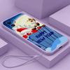 Samsung Galaxy A24 A54 A14 A23 для iPhone 11 12 13 14 15 Pro Max Xiaomi Redmi 13C Huawei Straight Edge Мягкий чехол для телефона A2 Новогодний рождественский дизайн