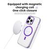 Прозрачный чехол для телефона Magsafe с магнитной беспроводной зарядкой для iPhone 16 14 11 12 13 15 Pro Max Hybrid Armor Protection Cover
