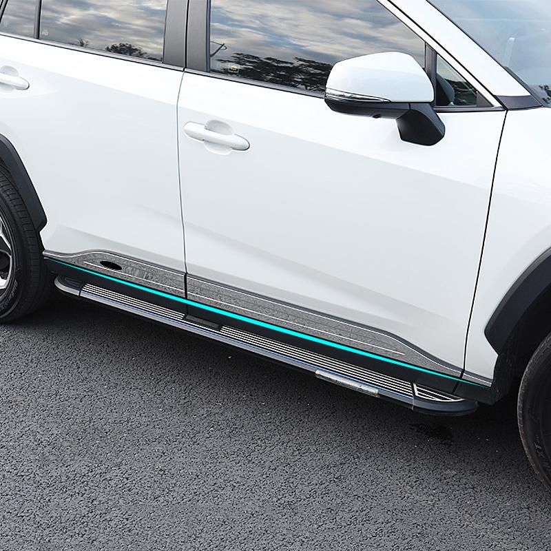 Для Toyota RAV4 XA50 2019 2020 2021 2022 2023 RAV 4 Hybrid из нержавеющей стали боковая дверь кузова автомобиля наклейки против царапин