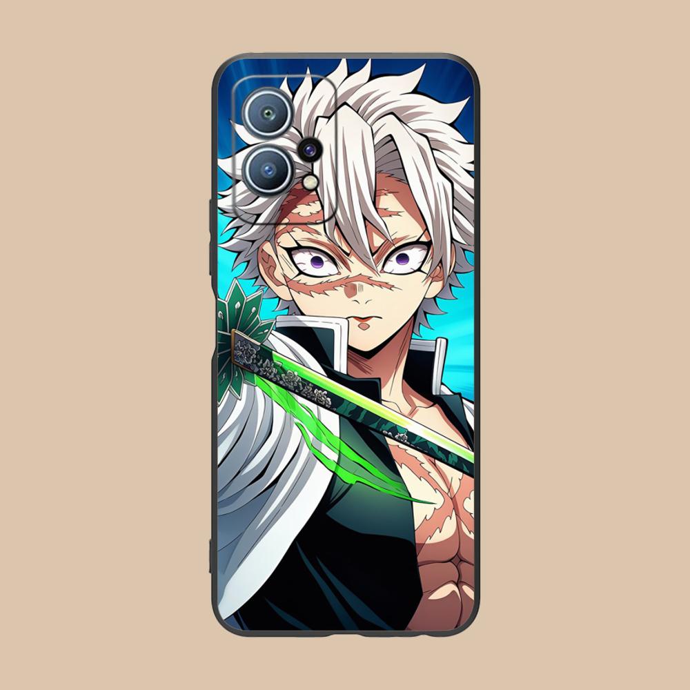 Demon Slayer Sanemi Phone Case for Huawei P60 P50 P40 P30 P20 P10 P9 P8 Pro Lite Plus Colour Printing Protective Pretty Luxury