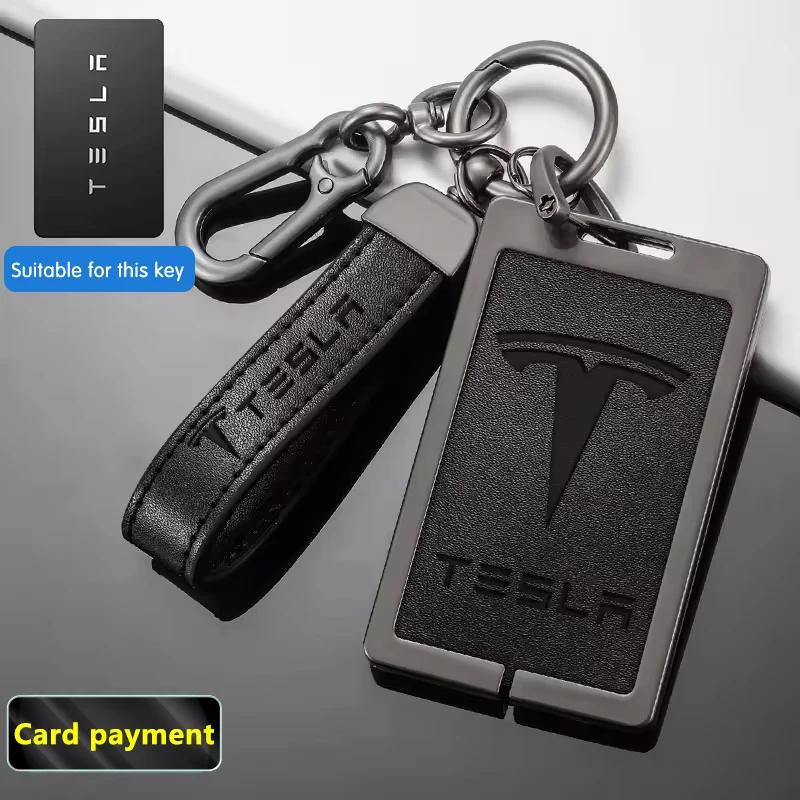 Автомобильная наклейка 2025 Новый Tesla Сплав цинка Чехол-держатель для умной NFC-карты-ключа автомобиля Защитная оболочка Для Tesla Model 3 S X Y Авто Аксессуары