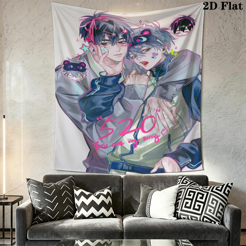 Alien Stage Wall Tapestry Aesthetic Wall Hanging Printed Fabric Blanket Decorative Tapestries for Bedroom Living Room Home Decor
