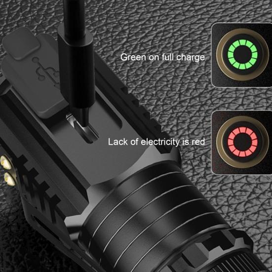 LED Flashlight Mini Pocket-Sized Torch High Lumens Multiple Lighting Modes Rechargeable Emergency