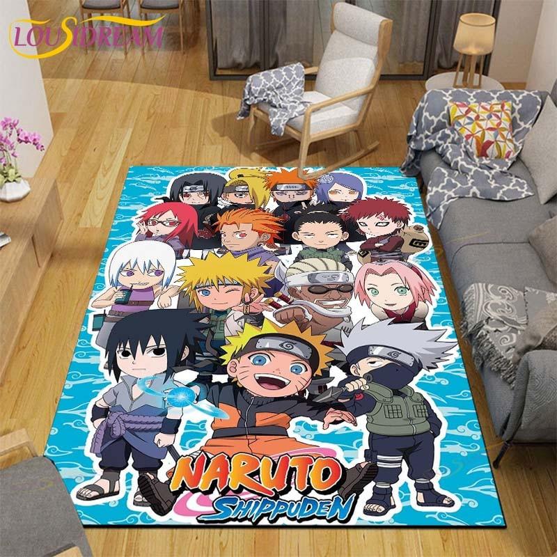 Anime Mat Carpet Naruto Rugs for Living Room Soft Floor Mat Rugs for Bedroom Door Mat Non-slip Area Rugs Bath Mat
