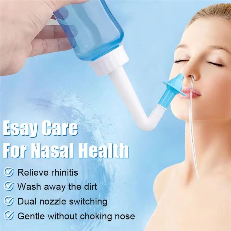 300ml/500ml 1Pc Saline Pot Nasal Wash Nose Allergic Bottle Cleaner