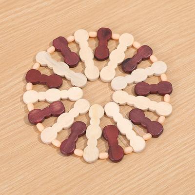 2 шт. изолированные подставки, многоцелевые бамбуковые подставки, нескользящая термостойкая подставка для горшка для домашнего обеденного стола