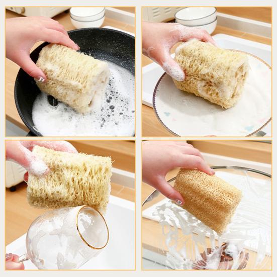 Люфа Ткань для мытья посуды Многоразовая губка Чистящие салфетки Обеззараживающая Салфетка для посуды Кухонный помощник