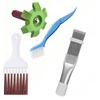 Nalaina Air Conditioner Fin Cleaning Set of Condenser Fin Cleaning Tool for Air Popular for Home and Commercial Use Brush, 4, Cleaner, Conditioners,