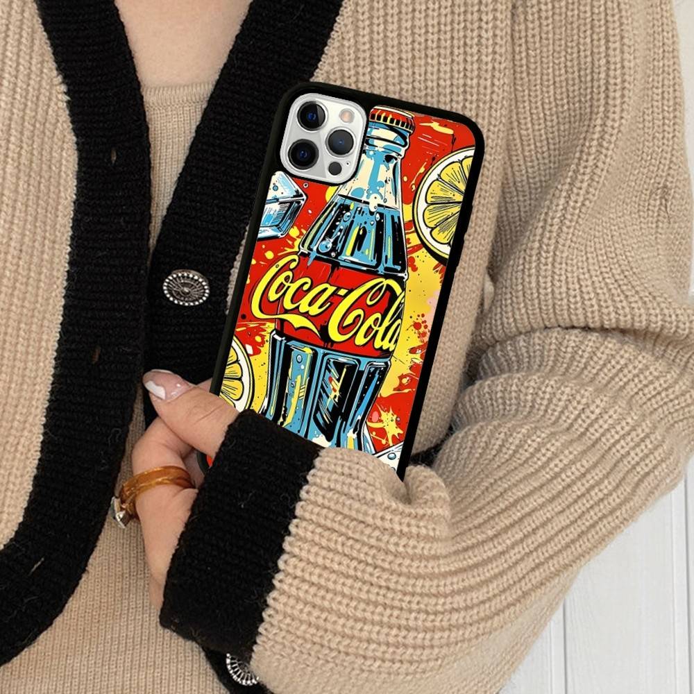 Чехол для телефона Hot C-Coca Drinks C-Cola для IPhone 11 12 13 14 15 16 17 Pro Max Plus, PC+TPU