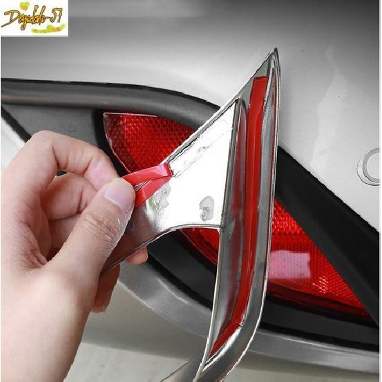 Fit For   Highlander Toyota ABS Chrome Rear Fog Light Lamp Cover New