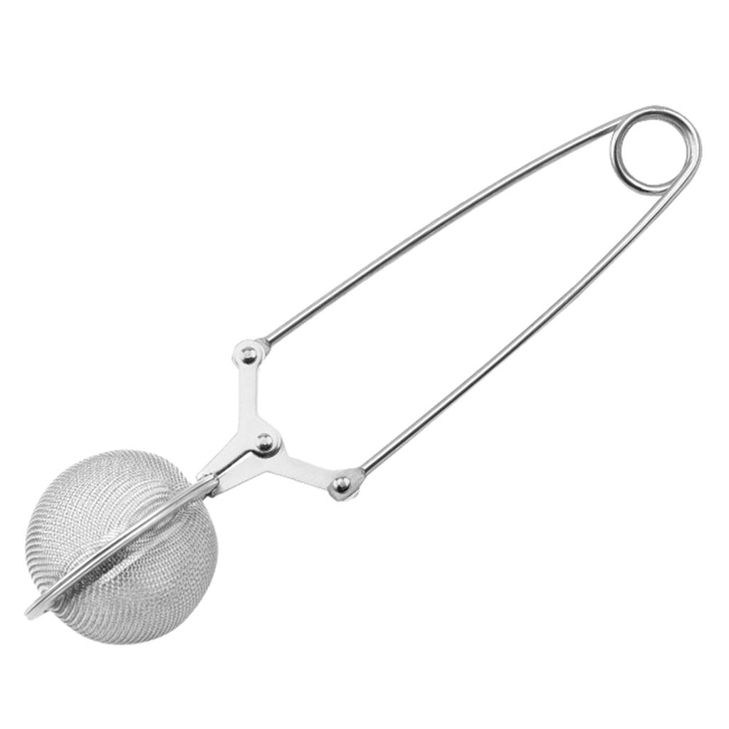 Ситечко для чая из нержавеющей стали с удобной ручкой, сферический фильтр-диффузор для кофе, трав и специй для простоты использования