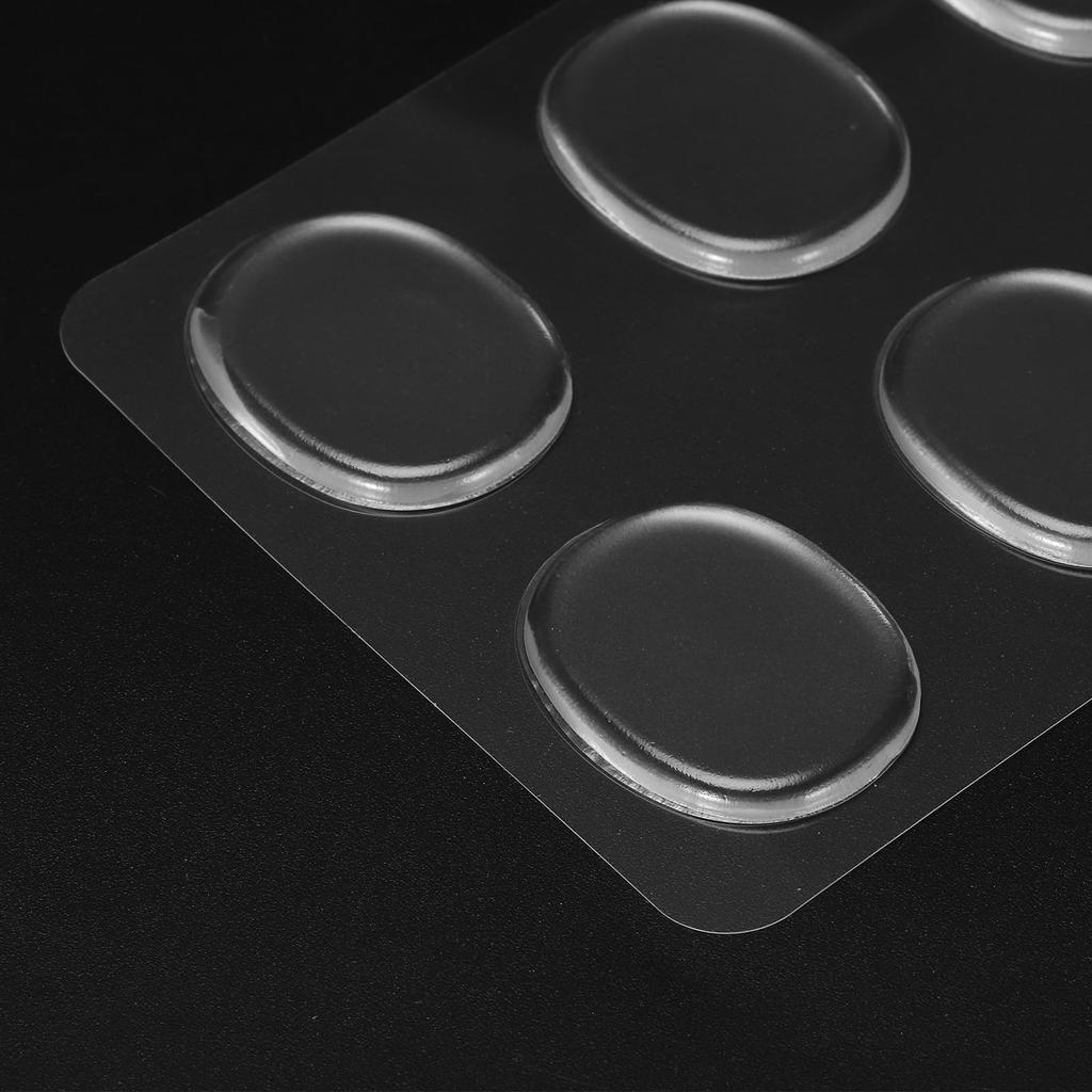 Uxcell 48-Piece Drum Damper Gel Pads, Silicone Mute Pads, Drum Silencers, Moon Gel Clear, 30x25x3mm, Effective for Adjusting Drum Cymbal Volume