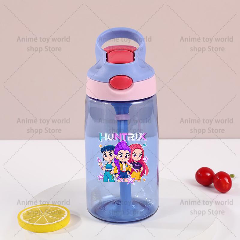 Kpop Demon Hunter Sports Water Bottle Leak Proof Colorful Cup Drinking for Outdoor Women Men Travel Portable Gym Fitness Jugs