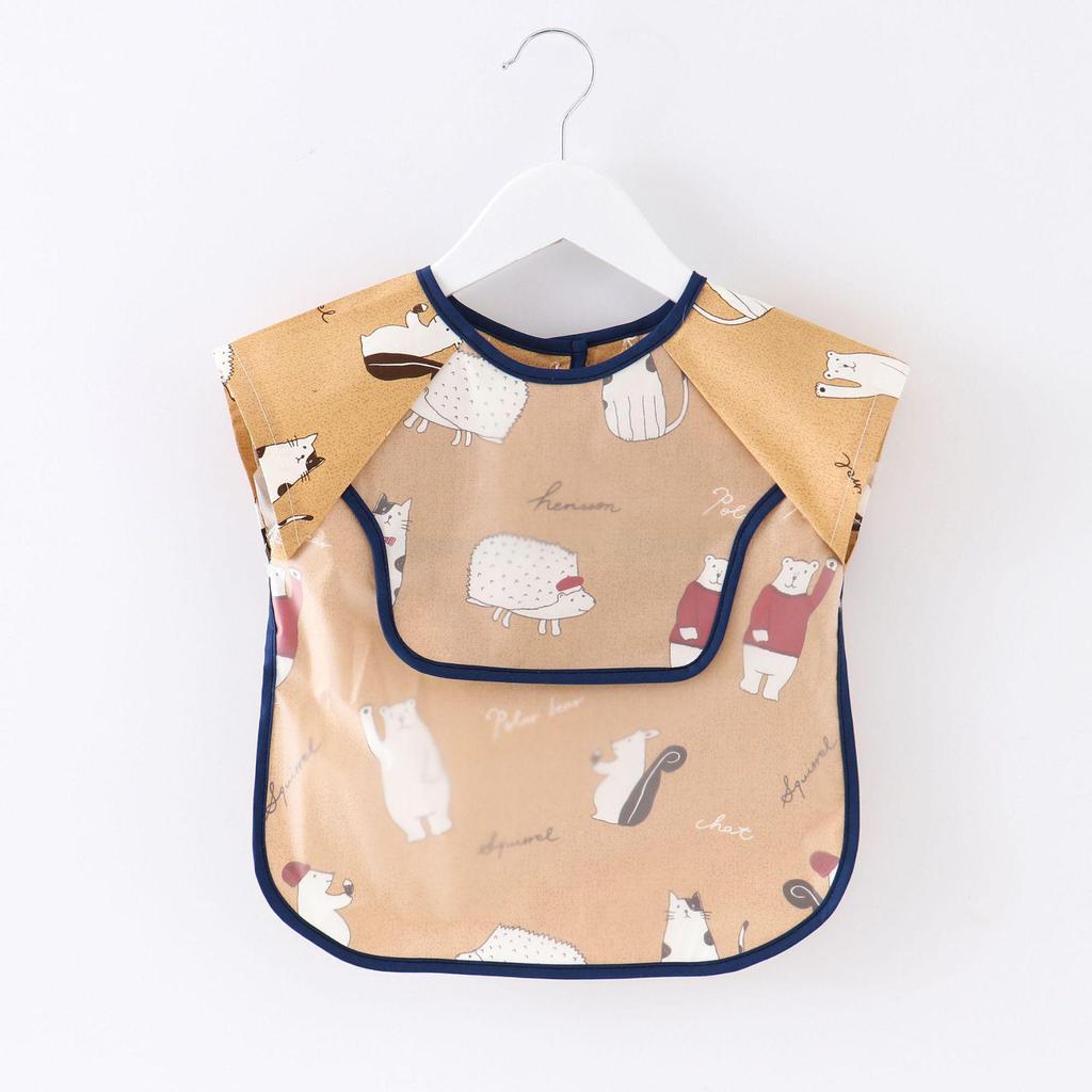 Водонепроницаемый детский нагрудник с карманом - безрукавный, легкий комбинезон для мальчиков и девочек