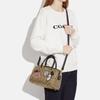 Coach X Disney Rowan 27 Классическая Монограмма Застежка-молния Мультяшный Логотип Пэчворк Сумка через плечо Сумка-тоут Большая Женские сумки Темно-хаки CC149-IME7V