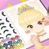 Princess Craft Kit Makeup, 2025 New Painting Princess Book Makeup Craft Kits Foil Art Books, Craft DIY Makeups, Kids Makeups Sets for Girls 5-8
