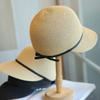 Spring and Summer String Bow Sunscreen Duck Tongue Straw Hat Simple Casual Versatile Travel Equestrian Hat Women