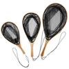 Wooden Poles Fishing Landing Net with Lanyard Fishing Net Portable for Adult Unisex Landing Net with Comfortable Handle