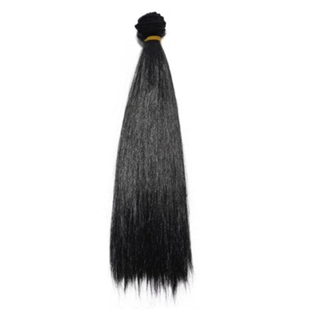 Colors High-temperature Wire Synthetic Fiber Long Straight Wig Hair Doll Wigs DIY Dolls Accessories