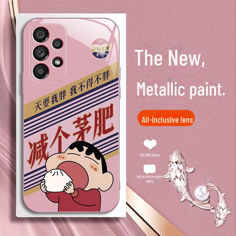 Чехол Samsung Liquid Glass S23 S21 S8 Trendy Xiaoxin Puls для мужчин и женщин 11 Funny Fit.